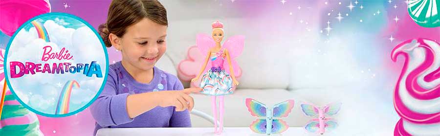 Barbie Dreamtopia Muñeca Hada Alas Mágicas